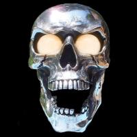 Hot Motorcycle Skull Headlight At The Real HeadLight Easy To Install Headlamp Decoration Motorcycle Light Decorations