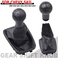 หัวเกียร์เกียร์สีดำ ABS ฝาครอบเกียร์เปลี่ยนเกียร์สำหรับแล่นเรือ Chevrolet Chevy 2009-2014ตัวเลือกคู่มืออุปกรณ์ตกแต่งรถยนต์