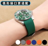 Rubber Watch Strap Male Suitable for Rolex Green Water Ghost Omega Seiko Concas Silicone Bracelet