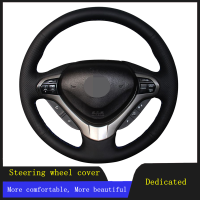 DIY Car Products Car Accessories Steering Wheel Cover Black Hand-stitched Artificial Leather For Honda Spirior OId Accord