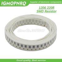 100PCS 1206 SMD Resistor 1% resistance  resistance  220 ohm chip resistor 0.25W 1/4W 220R 221 IGMOPNRQ