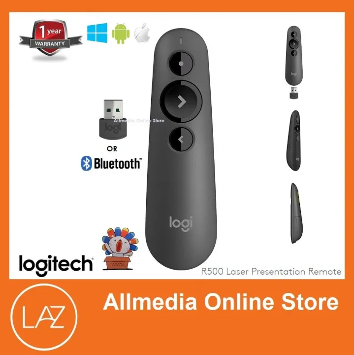 logitech-r500s-laser-presentation-remote-ลอจิเทค-เลเซอร์-รีโมท-ไร้สาย-สำหรับงานพรีเซ้นท์-รับประกันศูนย์-1-ปี