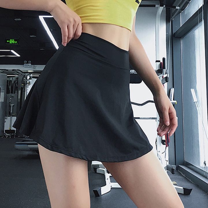 womens-sports-short-skirt-pleated-yoga-breathable-anti-exposure-skirt-gym-sportswear