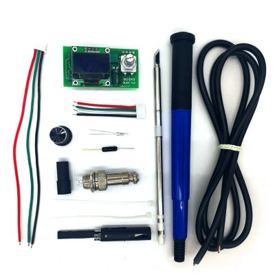 T12 STC OLED Controller Digital Soldering Iron Station DIY KITS with Handle Use for T12 Tips