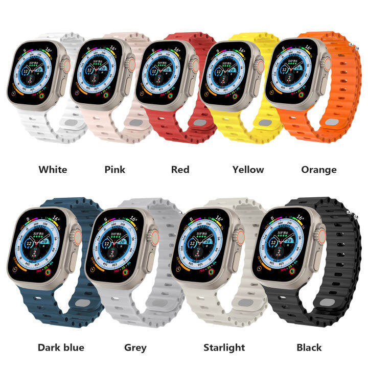 ocean-สำหรับ-apple-watch-สาย49มม-44มม-40มม-45มม-41มม-42-38-40-44-45มม-สร้อยข้อมือซิลิโคน-i-นาฬิกา-series-7-6-3-se-ultra-8