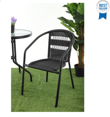 Chair indoor/outdoor, PE rattan,(max load 80 kg.) size 53x60x78 cm.