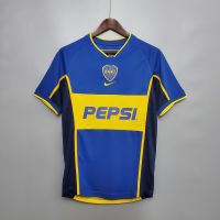 Exquisite jersey 02-03 Boca Juniors Home Away Retro Soccer Jersey Football