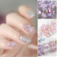 【hot】☑  48Pcs Charms Size Colorful Stereo FlatBack Resin Kawaii Decoration Manicure Accessories