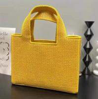 【YD】 2023 New Vegetable Basket Woven Tote Handheld Crossbody Large Capacity Shopping