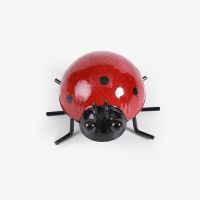[Like Activities]4ชิ้น/ล็อตน่ารัก Ladybugs ผนังประติมากรรมสวนผนังศิลปะตกแต่งสวนรั้วตกแต่งกลางแจ้ง
