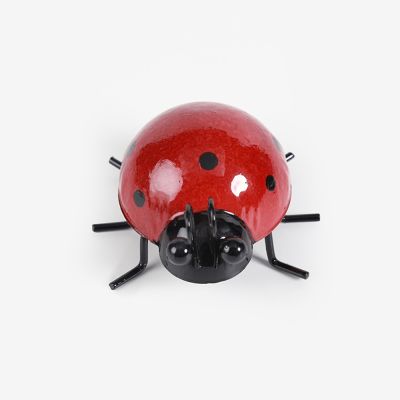 [Like Activities]4ชิ้น/ล็อตน่ารัก Ladybugs ผนังประติมากรรมสวนผนังศิลปะตกแต่งสวนรั้วตกแต่งกลางแจ้ง