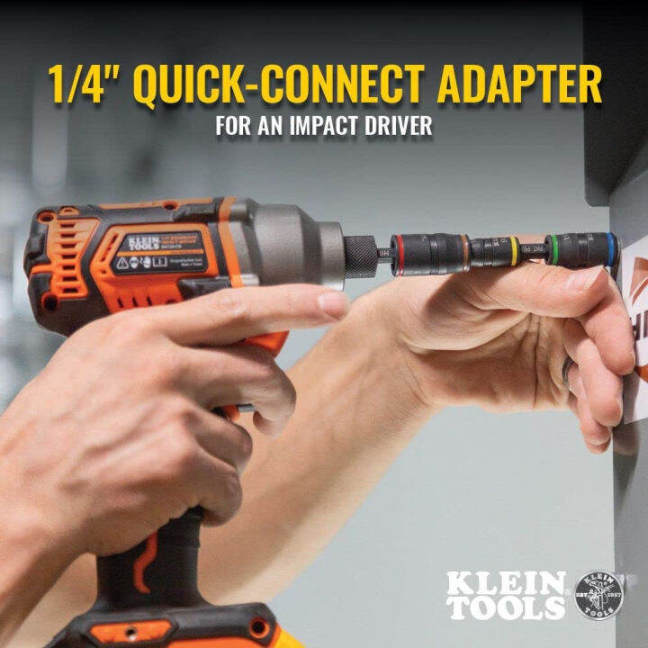 impact-driver-7-in-1-impact-flip-socket-set-6-hex-driver-sizes-plus-a-1-4-inch-bit-holder-klein-tools-32907