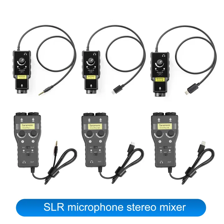 2021Saramonic SmartRig XLR Microphone Preamplifier Audio Adapter Mixer