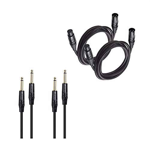 Cable Matters 6.35mm Male to Female 25 Feet 1/4 Inch XLR to TRS Cable TRS to XLR Cable 