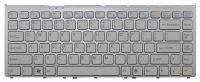 LARHON New White US English Keyboard Silver Frame For Sony VGN-FW170 VGN-FW18 VGN-FW19 VGN-FW20 VGN-FW22 VGN-FW23 VGN-FW24 Basic Keyboards