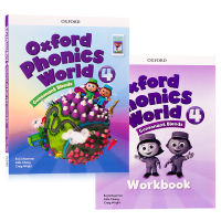 Oxford phonics world level 4 set textbook + Exercise Book Oxford natural spelling English original childrens English textbook primary school letter pronunciation enlightenment training OPW student book set including e-book