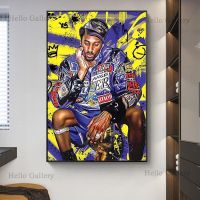 2023 ₪■ Famous Basketball Player Poster Graffiti Abstract Portrait Canvas Painting Sport Star Artwork Print Pictures Home Decor Wall Art