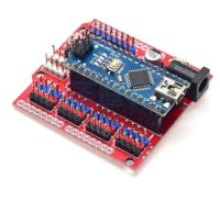 บอร์ดขยายขา Arduino NANO สีแดง Multipurpose Expansion Board Multipurpose Expansion Module Red Nano Shield