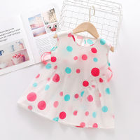 Girls dress new small and medium baby girl sleeveless tank top slip princess dress