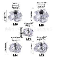 &amp;lt;&amp;gt; อุปทาน 120Pcs 4 น็อตชุบสังกะสี M3 M4 M5 M6 M8 ชุดกล่อง น็อตเฟอร์นิเจอร์