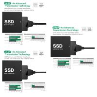 1/2/3/5อะแดปเตอร์ SATA เคเบิลฮาร์ดดิสก์เพื่อ USB สายแปลง Type-C 3.0ความเร็วของสายเคเบิลแบบ2-In-1อย่างรวดเร็ว