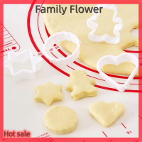 Family Flower Flash Sale แม่พิมพ์ขนมคุกกี้พลาสติกรูปสัตว์เครื่องตัดบิสกิตซูชิแซนวิช6ชิ้น/เซ็ต