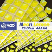 【CW】 VDD New Color Lemon Top Glass Sew Rhinestone Sewing Flatback Stones Decorations