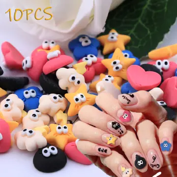 30Pcs 3D Cartoon Bear Nail Art Charms Decorations Cute Resin Bear