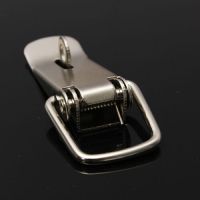 4Pcs Silver Case Box Chest Spring Loaded Iron Tone Draw Lock Toggle Latch