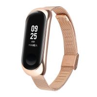 【HOT】 ใหม่สายรัดสำหรับ Mi วง5 6ข้อมือสร้อยข้อมือโลหะ Screwless สแตนเลสสำหรับ MiBand 5 6สายรัดข้อมือ Pulseira