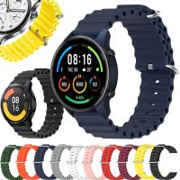 สายนาฬิกาข้อมือซิลิโคน สายคลื่นแบบใหม่ 20mmและ22mm สําหรับ Xiaomi MI Watch S1 S1 Active S1 Pro Global Version Color 2 Smartwatch Sport