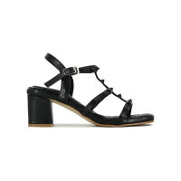 SHU PALETTE SOFT 2" ROCKSTUDS STRAPS SANDALS - TOTAL BLACK รองเท้ารัดส้น