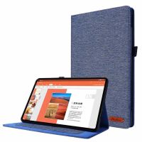 แท็บเคสแบบฝาพับสำหรับ เส้นใยยีนส์ Lenovo Tab P11 2nd Gen Xiaoxin Pad Plus 2023 TB350 TB350FU TB350XC 11.5นิ้วนุ่มกันกระแทกแท็บ P11 Gen 2ที่จับปลอกขาตั้งพร้อมช่องเสียบบัต