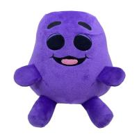 Purple Stuffed Plush Doll Cute Purple Plushies Emotional Fast Food Figure Cute Purple Cartoon Shaker Plush Doll for Home Decor gently