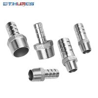 304 Stainless Steel BSP Male Thread Pipe Fitting Hose Barb Tail Reducer Pagoda Joint Coupling Connector