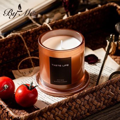 Admiralty cover glass candle with hand presents essential oils creative home smokeless candles furnishing articles