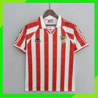 ◘ เสื้อกีฬาแขนสั้น ลายทีมชาติฟุตบอล Bilbao 95-97 ชุดเหย้า สไตล์เรโทร