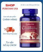 Viên uống Cranberry 25000mg với Vitamin D3 hỗ trợ tiết niệu Puritan s Pride
