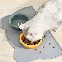 ♗ Pet Feeding Dog Cat ชามอาหารซิลิโคน Non-Stick กันน้ำอาหารสัตว์เลี้ยง Feeding Pad Puppy Feeder ถาดรองน้ำเบาะ Placemat