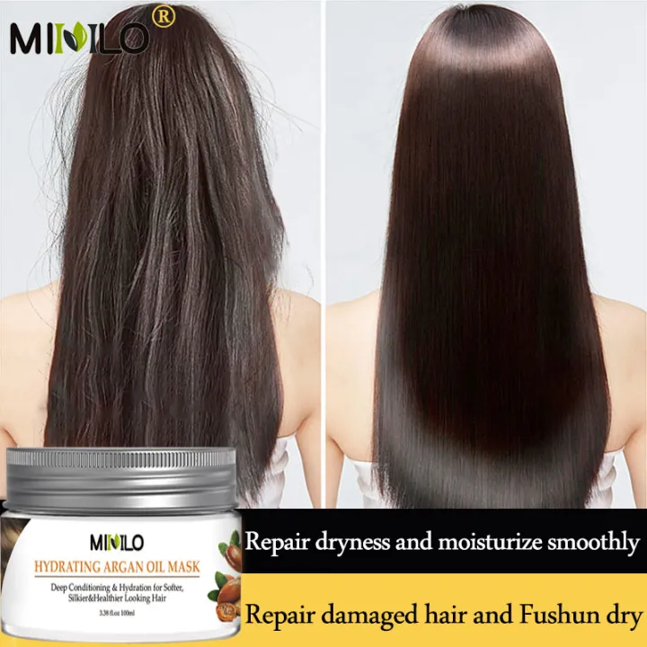 Repair damaged hair and Fushun dry MIMLO Hair mask Repair hair damage, make  hair smoother and