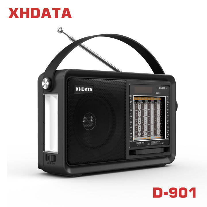 XHDATA D-901 Máy Phát Nhạc Không Dây MP3 Radio FM AM SW Băng Tần Đầy Đủ Di  Động USB/TF 