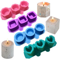 3 Holes Round Concrete Planter Silicone Mold DIY Flowerpot Ice Cup Gypsum Resin Mold Candle Can Making Mold Home Decoration