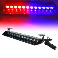 12 LED 36W S12 Car Vechicle Strobe Flash Emergency Light car Windshield Sucker Flashing Warning lamp Red Blue Amber White