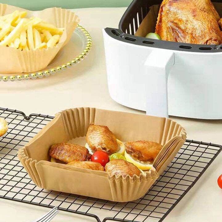 100pcs-air-fryer-parchment-paper-liners-non-stick-disposable-liners-perforated-square-parchment-paper-for-baking