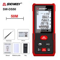 ZZOOI SNDWAY Laser rangefinder 40M 100M Laser Tape Measure Digital Roulette Range Finder With Distance/Area/Volume/Self-calibration