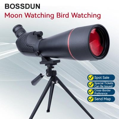 BOSSDUN กล้องส่องทางไกล20-60X80ส่องทางไกลตาเดียว Bak4กล้องกันน้ำ FMC สำหรับเดินทางแคมป์ปิ้ง