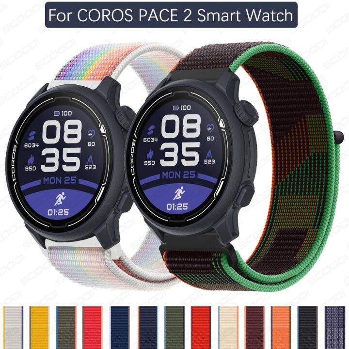 วงดนตรีห่วงไนลอนสำหรับ COROS PACE 2สมาร์ทวอท์ชสายรัดข้อมือกีฬาสายรัด
