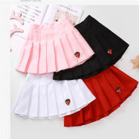 Girl Pleated Skirts School Children Clothing 2 4 6 8 10 12 13 14 Years Baby Girl Skirt with Shorts Pink Student Kids Tutu Skirt Dresses