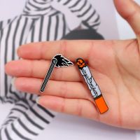 hot【DT】 never knows best and Matches Enamel Pin Cartoon Brooches Badges Jackets Lapel Pins Men Jewelry Gifts