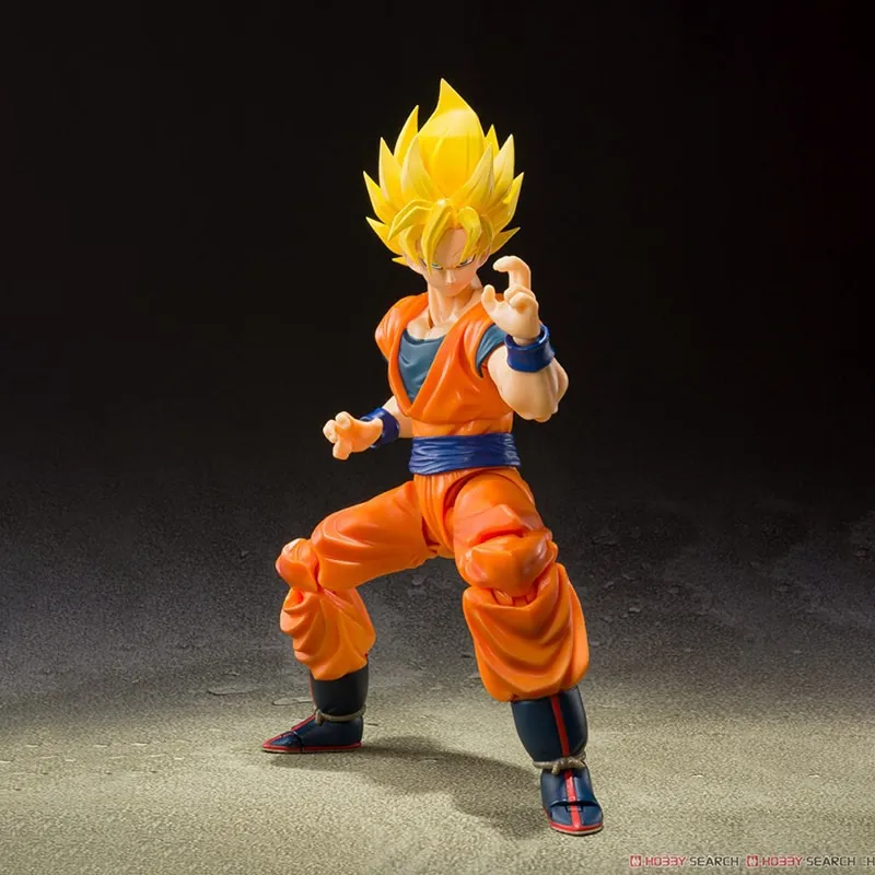 Dragon Ball Z by Toei Animation Co., Ltd. Super Saiyan Goku in Saiyan  Battle Armor PAN Animation Cel with Hand-painted Original Background  穿撒亞人戰鬥服的超級撒亞人孫悟空（移動定位